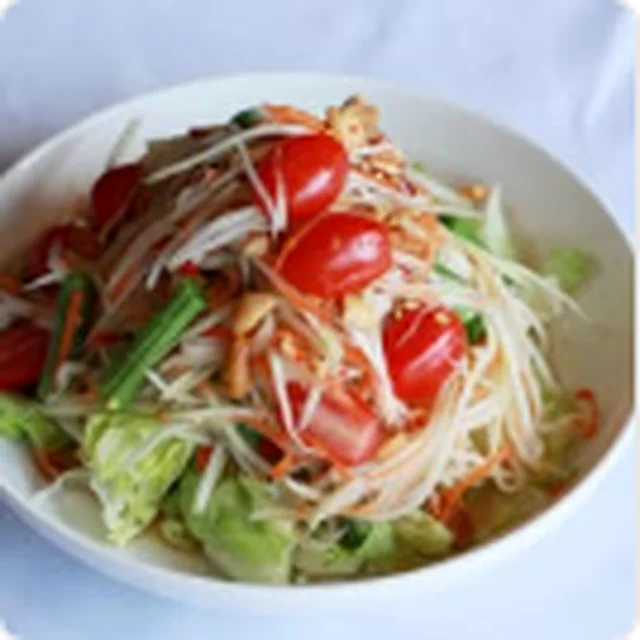 Papaya Salad at Sunset Thai Restaurant Pismo Beach