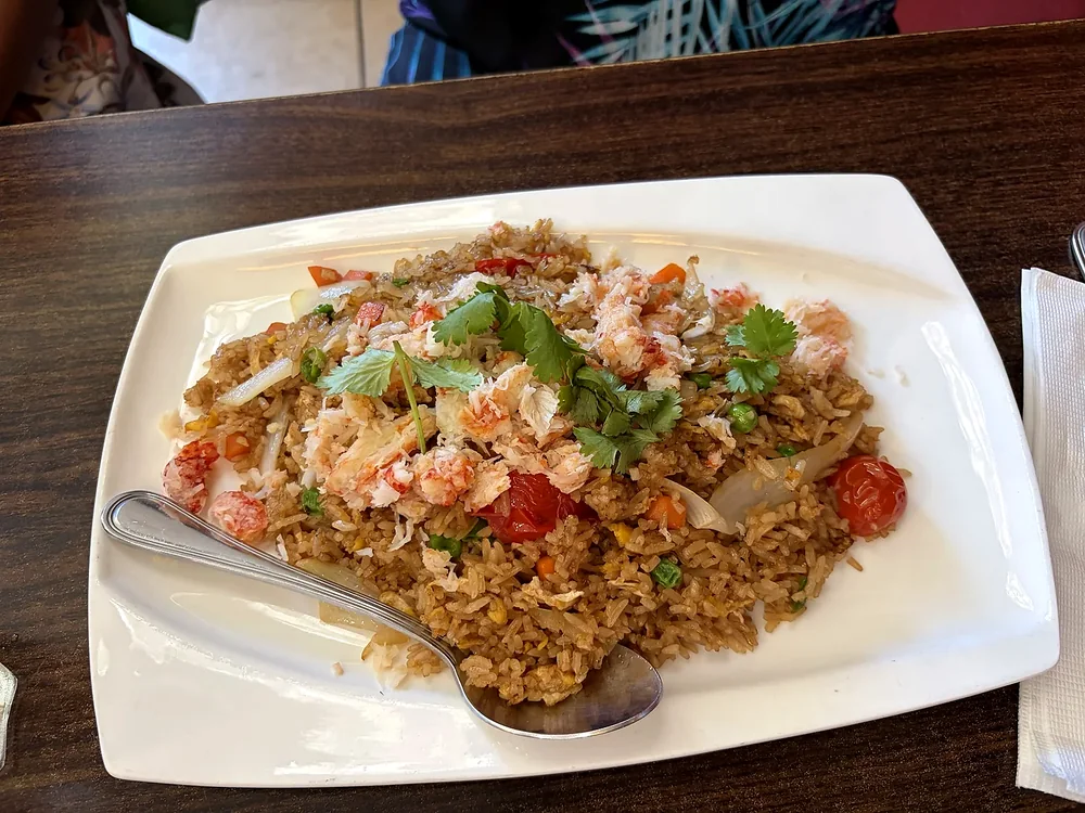 Thai Fried Rice at Sunset Thai Restaurant Pismo Beach