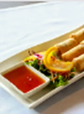Fried Roll at Sunset Thai Restaurant Pismo Beach